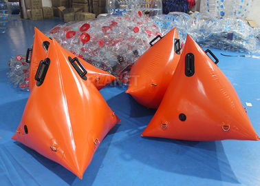 ทุ่นทำเครื่องหมายสีส้มพองลมน้ำหนักเบา 0.6 มม. PVC Tarpaulin