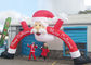 ซานตาคลอสคริสต์มาส Inflatable Archway 210 D Oxford ผ้าสำหรับกิจกรรมกลางแจ้ง